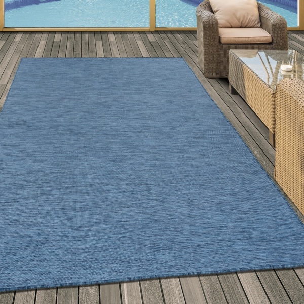 Mambo Outdoor/Indoor Blue Rug